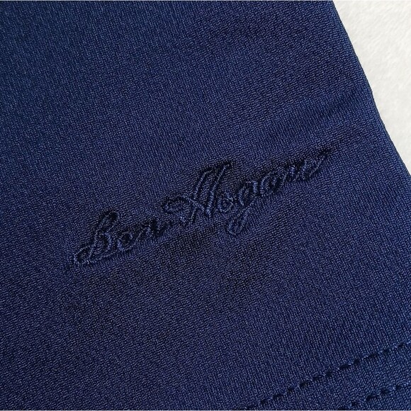 Ben Hogan Performance Men's Large  Golf Shirt/ Polo Shirt Blue/ Neon Green Strip - Picture 5 of 11